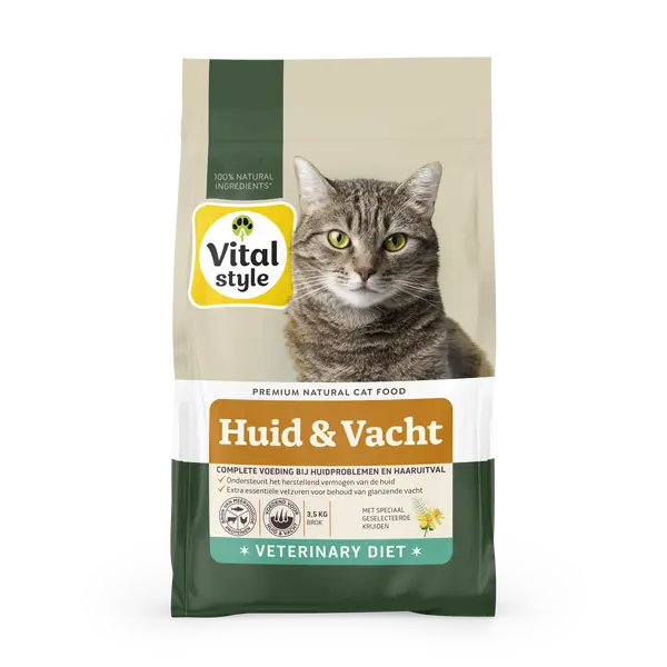 Vitalstyle Ecostyle cat huid&vacht 3,5 kg kattenvoer - afbeelding 1