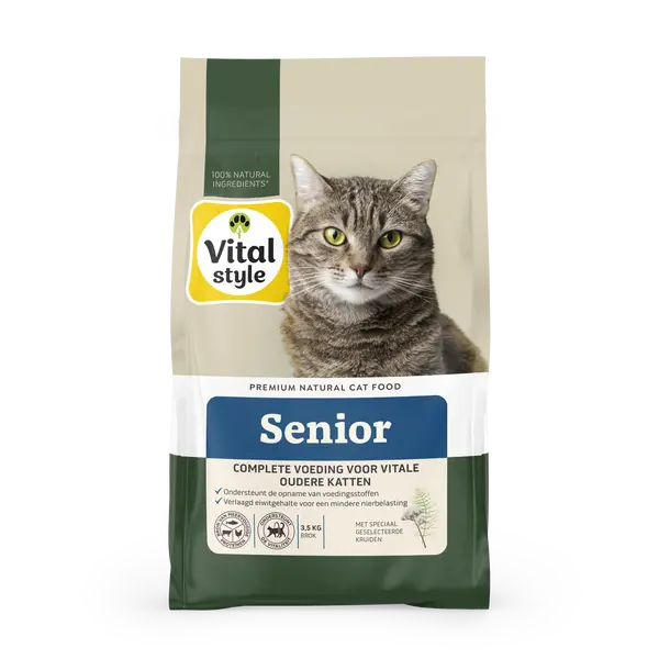 Vitalstyle Ecostyle cat senior 3,5kg kattenvoer - afbeelding 1