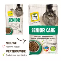 Vitalstyle Ecostyle cat senior care 4 kg kattenvoer - afbeelding 2
