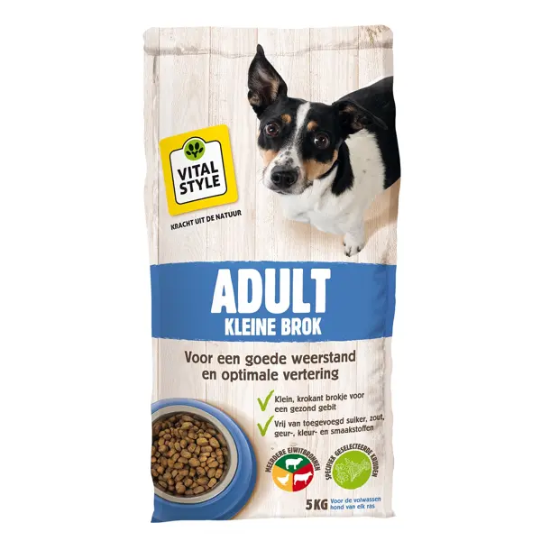 Vitalstyle Ecostyle dog adult kleine brok 5 kg Hondenvoer - afbeelding 1