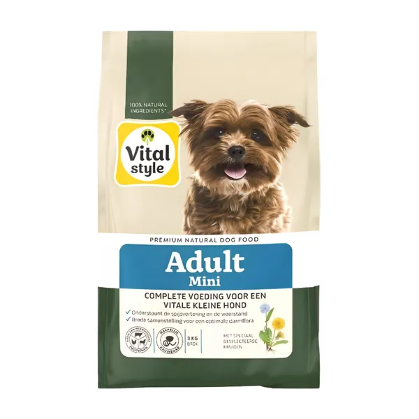 Vitalstyle Ecostyle adult mini brok 3kg Hondenvoer - afbeelding 1