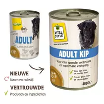 Vitalstyle Ecostyle dog blik adult kip 400 gram Hondenvoer - afbeelding 2