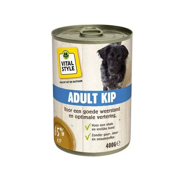 Vitalstyle Ecostyle dog blik adult kip 400 gram Hondenvoer - afbeelding 1