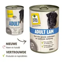 Vitalstyle Ecostyle dog blik adult lam 400 gram Hondenvoer - afbeelding 2