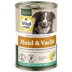 Vitalstyle Ecostyle dog blik huid&vacht 400gr. Hondenvoer