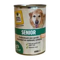 Vitalstyle Ecostyle dog blik senior 400 gram Hondenvoer