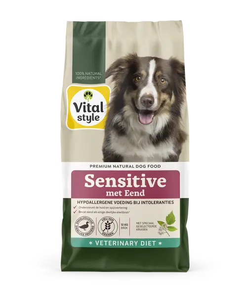 Vitalstyle Ecostyle dog sensitive eend 12kg Hondenvoer - afbeelding 1