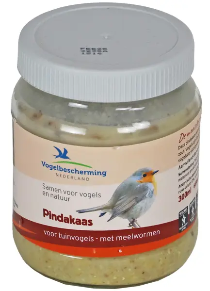 Vogelpindakaas met meelwormen 300 ml - afbeelding 1