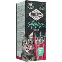 Voskes amuse liquid treat kip 20x15 gram - afbeelding 3