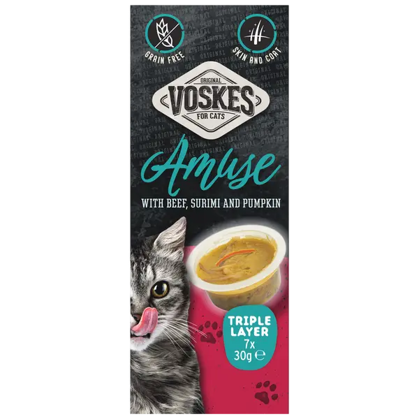 Voskes amuse triple layer rund&surimi&pompoen 7x30 gram - afbeelding 1