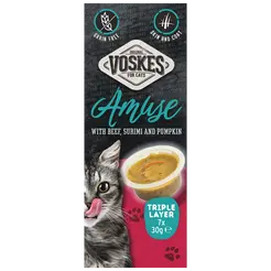 Voskes amuse triple layer rund&surimi&pompoen 7x30 gram - afbeelding 1