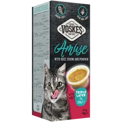 Voskes amuse triple layer rund&surimi&pompoen 7x30 gram SALE! - afbeelding 1