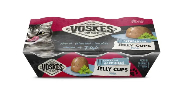 Voskes Delicatesse kat gelei  tonijn 150 gr - afbeelding 1