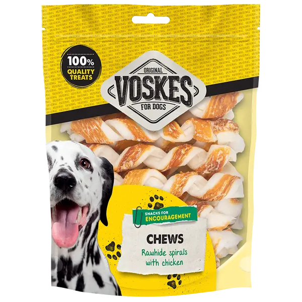 Voskes spiralen met runderhuid en kip 20st. - afbeelding 1