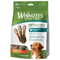 Whimzees toothbrush star large 14 cm value bag 6 stuks
