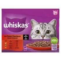 Whiskas multi-pack senior 7+ vlees in saus 12x85 gram