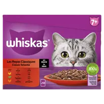 Whiskas multi-pack senior 7+ vlees in saus 12x85 gram