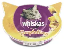 Whiskas temptations met kip/kaas 60 gr