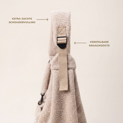 WOOFWOOF draagzak beige verstelbaar - afbeelding 3