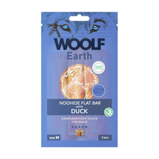 Woolf Earth Noohide M flat bar with duck 90 gram