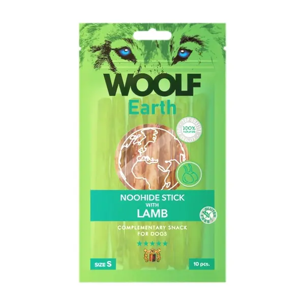 Woolf Earth Noohide S stick with lamb 90 gram