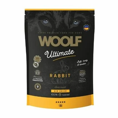 Woolf Ultimate dog semi-moist air dried rabbit 1kg - afbeelding 1