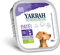 Yarrah hond biologisch alu pate kip & kalkoen met aloe vera 150 gr - afbeelding 1