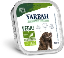 Yarrah hond biologisch alu brokjes vega met groenten 150 gr