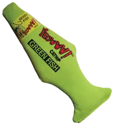 Yeowww green fish kattenspeeltje