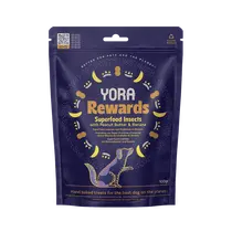 Yora dog rewards insecten & peanut & banana 100 gram