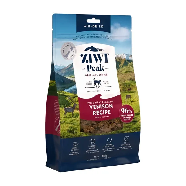 Ziwi Peak cat AIR DRIED venison 400gr - afbeelding 1