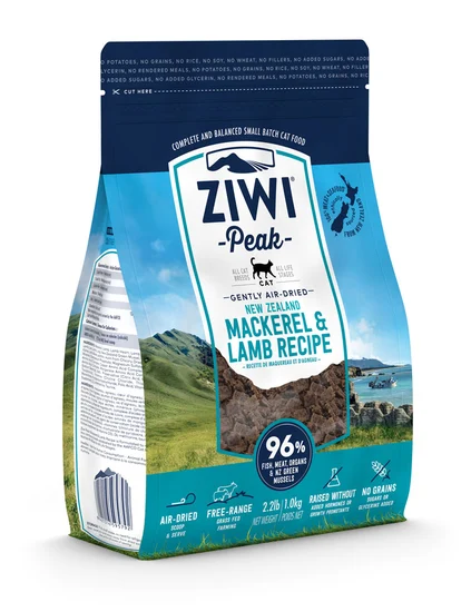 Ziwi Peak cat gently air-dried mackerel & lamb 1 kg - afbeelding 1