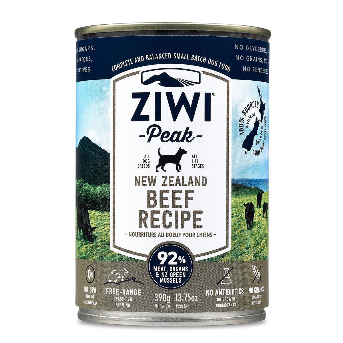 Ziwi Peak Daily Dog Cuisine Blik beef 390 gram Van Noord's Dierenvoeders