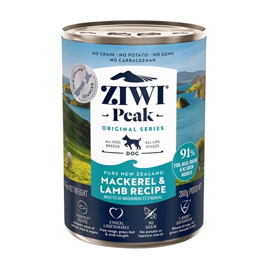 Ziwi Peak Daily Dog Cuisine Blik mackerel & lamb 390 gram - afbeelding 1