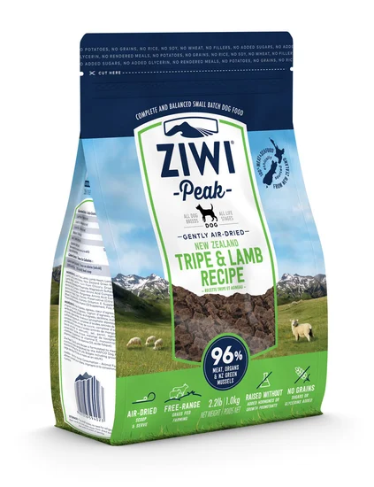 Ziwi Peak dog gently air-dried tripe & lamb 1 kg